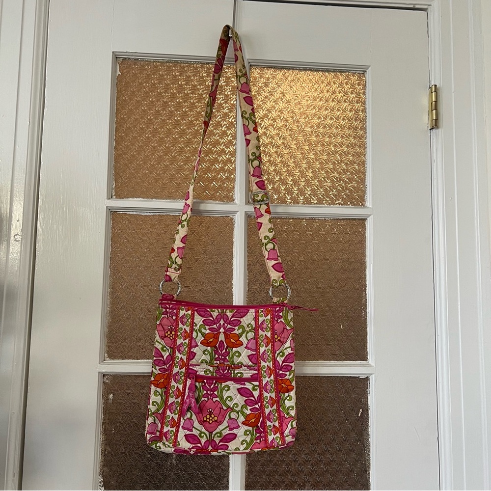 Pink Vera Bradley crossbody bag